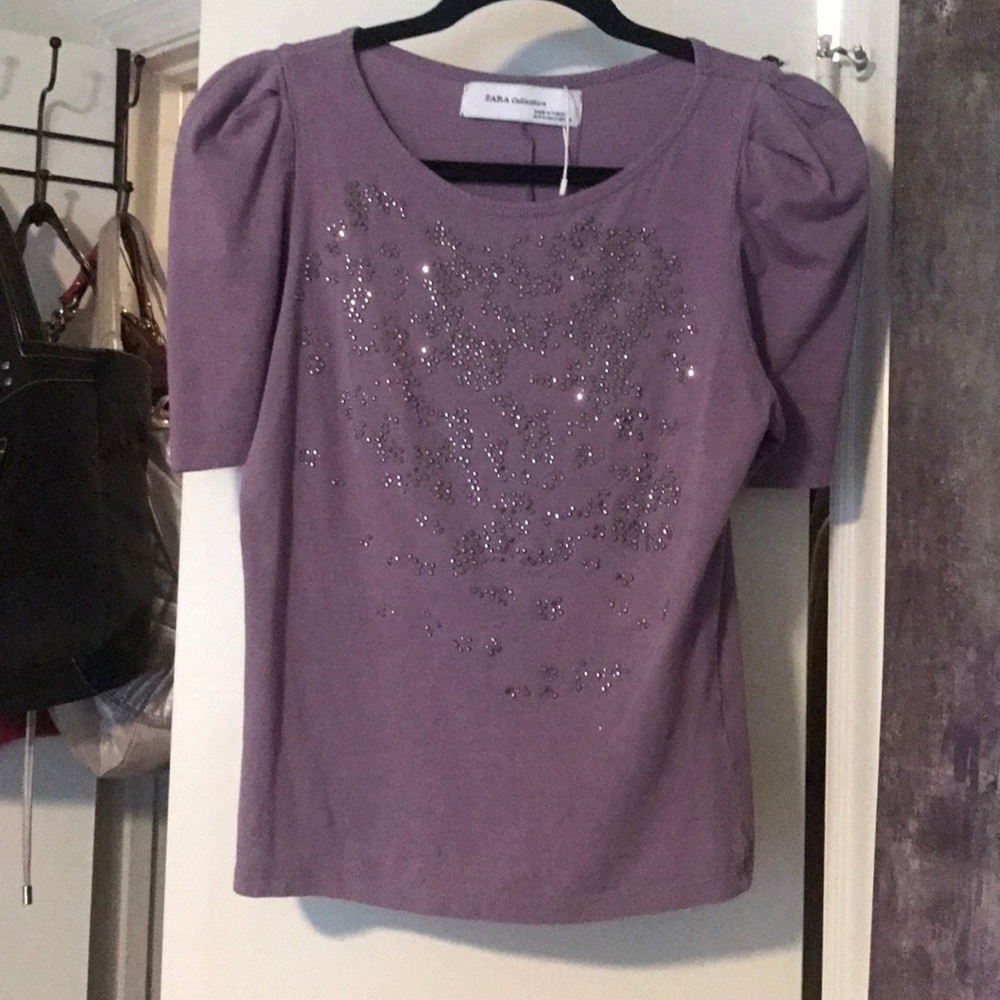Zara Lilac blouse
